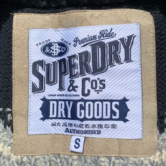 Vintage Superdry thick knit heavy sweater jacket - Picture 5 of 15